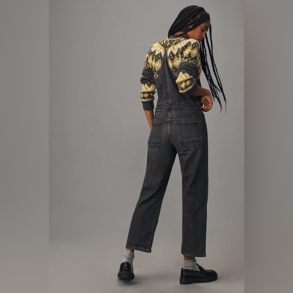 ▫️Anthropologie Black Denim Pilcro Painter Denim Overalls